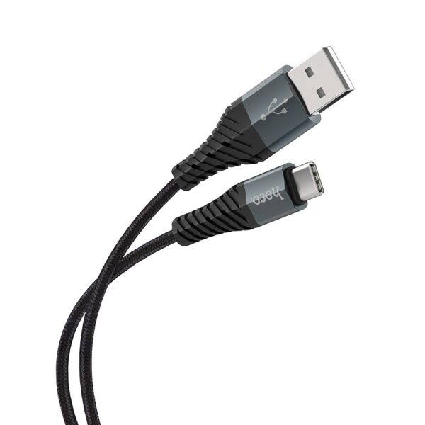 HOCO X38 Черный кабель USB 3A (TYPE C) 1м