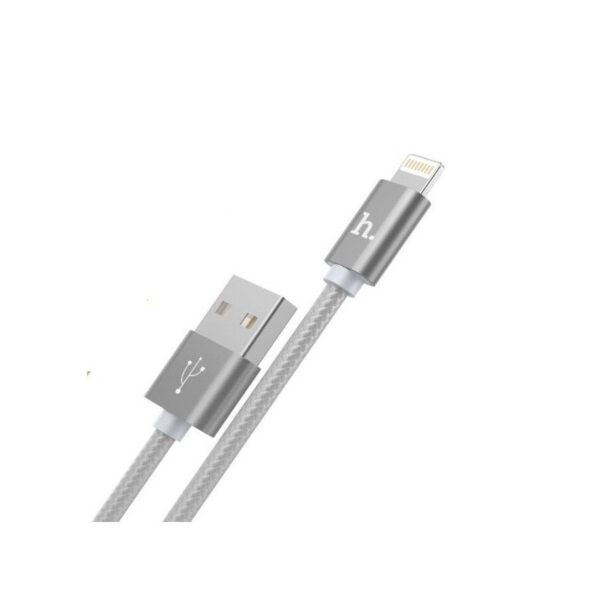 HOCO X2 Серый кабель USB 2.4A (iOS Lighting) 1м