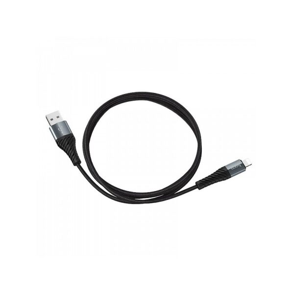 HOCO X38 Черный кабель USB 2.4A (iOS Lighting) 1м