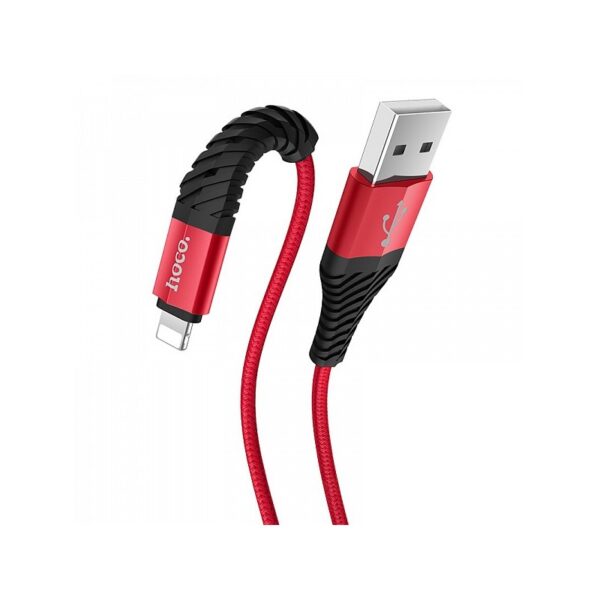 HOCO X38 Красный кабель USB 2.4A (iOS Lighting) 1м