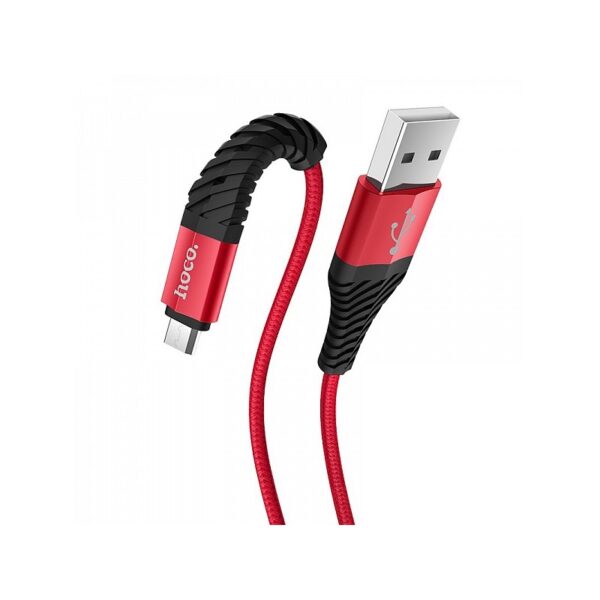 HOCO X38 Красный кабель USB 2.4A (microUSB) 1м