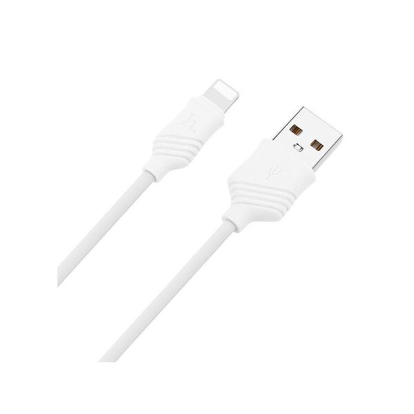 HOCO X6 Белый кабель USB 2.4A (iOS Lighting) 1м