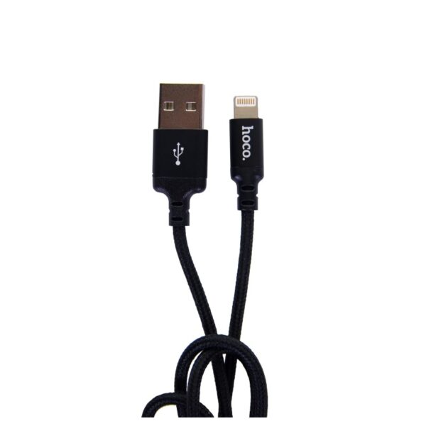 HOCO X14 Черный кабель USB 2A (iOS Lighting) 1м