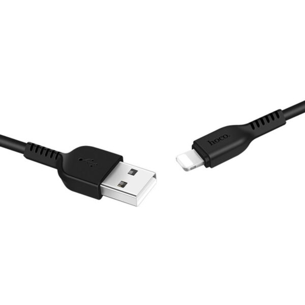 HOCO X20 Черный кабель USB 2.4A (iOS Lighting) 2м