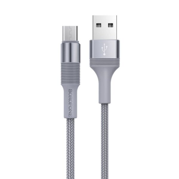 Кабель USB Borofone BX21 Outstanding Type-C 1000mm (metal gray)