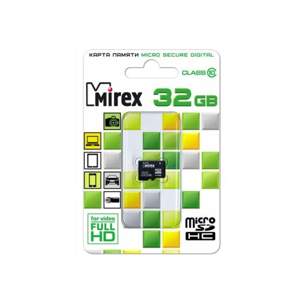 Карта памяти microSDHC MIREX 32GB (class 10)