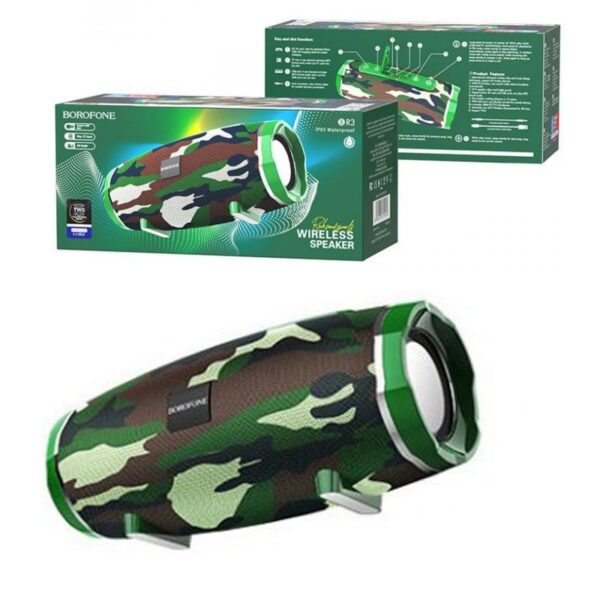 Портативная колонка Borofone BR3 Rich speaker (camouflage green)