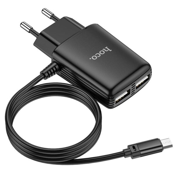 HOCO C82A Черный Micro USB ЗУ с USB (5B