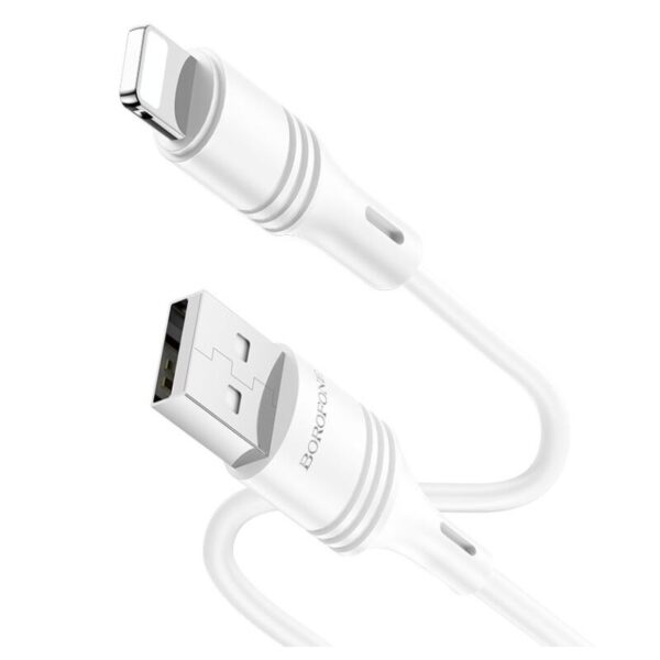 Кабель USB Borofone BX43 CoolJoy Lightning (White)